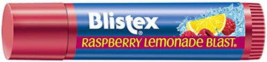 Blistex Raspberry Lemonade Blast Lip Balm 0.15 Oz. Moisturizes & Comforts Dry Lips Refreshing Flavor Blend Vitamin C And E Easy Glide Formula For Full Coverage Pack Of 12