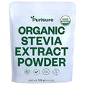 Organic Stevia Extract Powder, Concentrated Natural Sweetener for Coffee, Tea, Baking & Drinks, Zero Calorie, Non-GMO, Keto Friendly, 892 Servings, 4.4 oz (125 g)