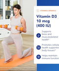 Pure Encapsulations Vitamin D3 10 Mcg (400 Iu) Hypoallergenic Support For Bone Breast Cardiovascular Colon And Immune Health 120 Capsules