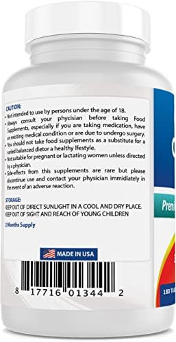 #1 Cal Mag Zinc By Best Naturals Essential Mineral Complex Manufactured In A Usa Based Gmp Facility And Third Party Tested For Purity. D 180 Tablets