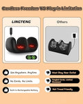 Lingteng Cordless Foot Massager With 120 F Heat Rechargeable Shiatsu Foot And Calf Kneading Machine With 3 Intensities And Remote For Home Office s For Women Men Dad Mom