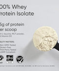 Sports Research Whey Protein Isolate - Sports Nutrition Protein Powder 25G Per Serving - 2.06Lb Bag Whey Protein - Vanilla Flavor - Bulk Protein Powder 26 Servings