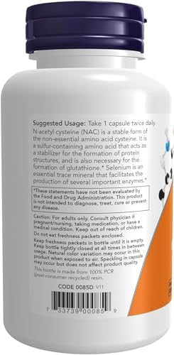 Now Foods Nac 600 Mg 100 Vcaps 2 Pack
