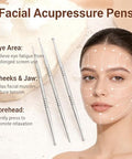 Feelfree Sport Facial Reflexology Tool Set Includes 6 Acupuncture Pen Heads For Ear & Facial Acupressure Points Multi-Size For Personalized Treatment