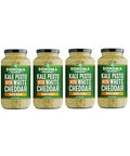 Sonoma Gourmet Rich & Creamy Kale Pesto with White Cheddar Pasta Sauce | Gluten-Free | Made With Garden Fresh Kale & Sharp White Cheddar (25 Ounce Jar (Pack of 4))