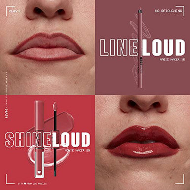 Nyx Professional Makeup line Loud Lip Liner Longwear And Pigmented Lip Pencil With Jojoba Oil & Vitamin E - Magic Maker (Midtone Bright Orange)