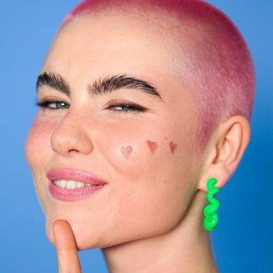 Lottie London Cheeky Kiss In Swipe Right Multi-Tasking Lip & Cheek Color Stick Easy-To-Apply Blusher & Lipstick Infused With Hyaluronic Acid & Vitamin E