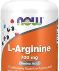 Now Foods Supplements Larginine 700 Mg Nitric Oxide Precursor Amino Acid 180 Veg Capsules
