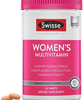 Swisse Ultivite Daily Multivitamin For Men 50 Vitamins, Antioxidants And Minerals + Adaptogens Energy, Stress & Immune Support Mens Multivitamins Supplement 120 Tablets