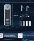 Moonpool Breathalyzer Alcohol Tester Portable Digital Breathalyzer With Lcd Display & Tri-Color Bac Indicator Voice Guidance Usb Rechargeable For Home & Party Use (Includes 4 Mouthpieces)