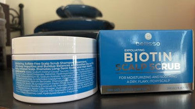 Bellisso Biotin Scalp Scrub And Biotin Hair Mask And Biotin Hair Thickening Serum For Men And Women