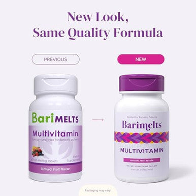 Barimelts Multivitamin, 60 Fast-Dissolving Tablets (1-Month Supply), Sugar- Bariatric Multivitamin For Women, Natural Fruit FlavorÃƒÂ¢Ã¢â€šÂ¬Ã¢â‚¬Â¹