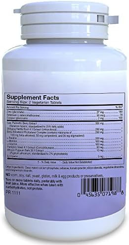 Prostate Supplement With Saw Palmetto Extract, Pygeum Extract, Beta Sitosterol Complex, Nettles, Pumpkin Seed, Lycopene And More. Prostate Health Support Economical Two Month Supply 120 Tablets.