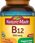 Nature Made Vitamin B12 500 Mcg. Tablets Value Size 200 Ct Pack Of 2