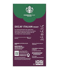 Starbucks VIA Instant Coffee, Dark Roast Coffee, Decaf Italian Roast, Arabica Beans, Single-Serve, 1 Box (20 Packets)