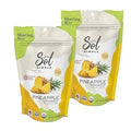Sol Simple Solar Dried Pineapple Snack, Gluten & Preservative Free, No Sugar Added, USDA Organic, Non-GMO, Vegan & Kosher, Ethical Trade From Nicaraguan Farmers, 6oz, Pack of 2