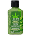 Hempz Biotin Hair Conditioner - Tea Tree & Chamomile - For Scalp Care Hair Growth & Strengthening Of Dry Damaged And Color Treated Hair Hydrating Softening Moisturizing - Travel Size 2.25 Fl Oz
