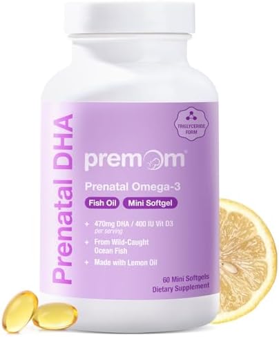 Premom Multivitamin For Women Prenatal Formula Vitamin Supplements 2 Bottles Prenatal Dha Fish Oil 1 Bottles