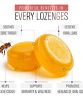 Berringa Australian Manuka Honey Lozenges, Ginger Lemon, MGO 900+, 5.3 oz, 30 count