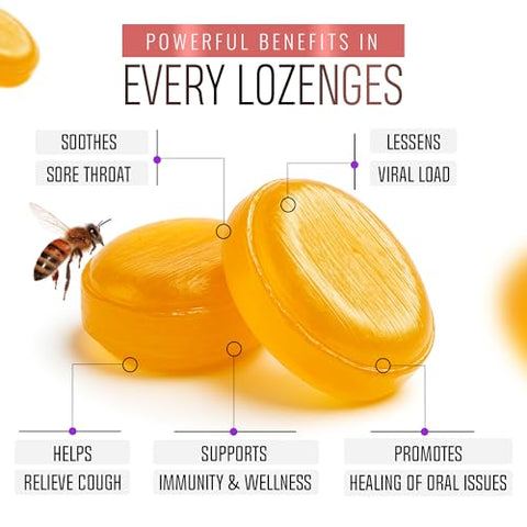 Berringa Australian Manuka Honey Lozenges, Ginger Lemon, MGO 900+, 5.3 oz, 30 count