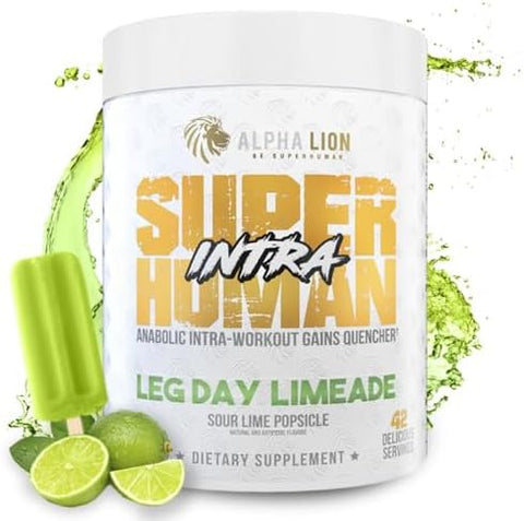 Alpha Lion Superhuman Intra Workout Powder For Men & Women Amino Acids Drink Muscle Recovery Supplement Bcaa Powder Electrolytes & Hydration Mix (42 Servings Watermelon Grape Candy Flavor)