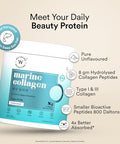 Wellbeing Nutrition Pure Korean Marine Collagen Supplements For Women & Men 200G Hydrolyzed Collagen Powder And Amino Acids Supports Healthy Skin Hair Nails Bone & Joint Unflavored