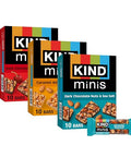 KIND Bar Minis Variety Pack Dark Chocolate Nuts and Sea Salt Caramel Almond Sea Salt Dark Chocolate Cherry Cashew Healthy Snacks Gluten Low Calorie Snacks Low Sugar 30 Count