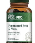 Gaia Herbs Pro Fermented Beet & Maca Healthy Energy & Circulation Support Supplement Kidney Health Supplement With Beet & Carrot Root Vegan Gluten Soy 60 Capsules (30 Servings)