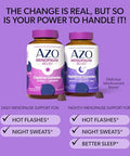 Azo Daytime 30 Count & Nighttime 30 Count Menopause Gummy Bundle For 24 Hour Support Of Menopause Symptoms Hot Flashes Night Sweats & Sleeplessness