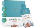 A Superfoods Irish Sea Moss Gel, Liposomal Seamoss With Irish Sea Moss, Vitamin E, Citrus, Organic Vanilla, Glycerin, Skin, Energy & Gut Health Support For Women & Men, Sweet Citrus Flavor, 30 Ct