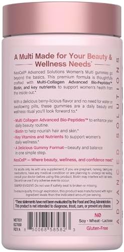 Neocell Womens Multivitamin Gummy 80 Gummies Multi With Advanced Collagen With Essential Minerals Berry Flavor