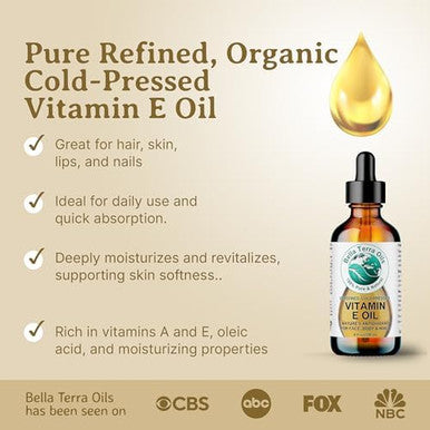 Bella Terra Oils Natural Vitamin E Oil