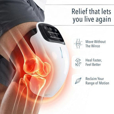 Forthiq Knee Massager Smart For Pain Relief With Heat And Red Light Therapy 2026 Updated Edition Relax Tight Muscles Ideal For Men & Women Fsa-Hsa Eligible