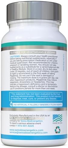 Magnesium LThreonate Complex 7in1 with 1000mg of Magtein Plus Magnesium as Bisglycinate Taurate Citrate Gluconate Malate and Lactate Supports Sleep Vegan US Made and No Artificial Nasties