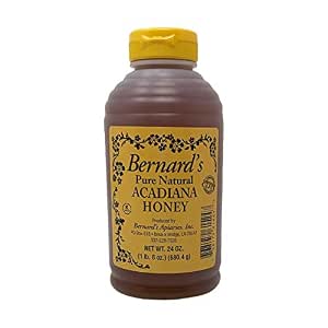 Hunnibi 8oz No Drip Glass Honey Dispenser with Plastic Top - Honeycomb-Style Syrup Server and Bee-Themed Storage Jar with Stand - 6"