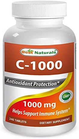 Best Naturals Vitamin C 1000 Mg Tablets With Rose Hips Berry 240 Count (Pack Of 1)
