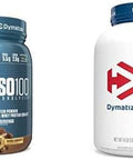 Dymatize Iso100 Hydrolyzed Protein Powder 25G Of 100% Whey Isolate Protein Gourmet Chocolate 20 Servings Elite Casein Protein Powder 100% Micellar Casein Rich Chocolate 4 Pound