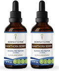 Secrets of the Tribe Hawthorn Berry Tincture Alcohol-Free Extract, Hawthorn Berry (Crataegus spp.) Dried Berry 2x4 oz