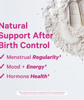 Pink Stork Birth Control Cleanse To Support Hormone Balance With Chaste Tree Berry (Vitex) Magnesium And Selenium Period Support For Conception Fertility Supplements For Women 60 Capsules