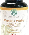 Natrihealth Women's Vitality, Collagen Peptide Maca Vitamin E, 60 Veggie Capsules