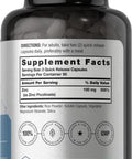 Horbaach Zinc Picolinate 100mg 180 Capsules High Potency NonGMO Gluten Free Zinc Supplement