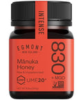 Egmont Honey Manuka Honey UMF 20+ MGO 830+ | 8.8 oz (250 g) | 100% Pure Authentic New Zealand Honey, UMF & MGO Certified, Non-GMO, Kosher, Traceable, Recycled Jar, Immune Support