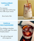 Sugar Free Vanilla Simple Syrup for Coffee, Cocktails, Matcha - Sweetened with Allulose and Monk Fruit - Infused with Real Vanilla - 13.5 oz