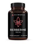 Aceworkz Organic Berberine Hcl Supplement 1200Mg - Supports Healthy Blood Sugar Levels And Metabolism - Bioperine Enhanced Absorption (60 Capsules)