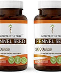 Secrets of the Tribe Fennel Seed 60 Capsules(2 pcs.), 1000 mg, Fennel Seed (Foeniculum vulgare) Dried Seed (2x60 Capsules)