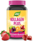 Nature'S Way Alive Hair Skin & Nails Premium Gummies Beauty Formula With Collagen Biotin Vitamins C & E Strawberry Flavored 60 Gummies