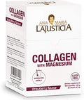 Ana Maria Lajusticia Collagen + Magnesium Powder Sticks. Strawberry Flavour Travel Pack. Hydrolized Collagen For Healthy Skin Bones Nails And Joints. Dairy Gluten And Sugar .