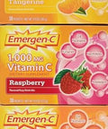 Emergen-C 1000 Mg Vitamin C Dietary Supplement Drink Mix Super Orange/Raspberry/Tropical 90 Packets Net Wt 28.5 Oz