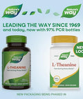 Nature'S Way L-Theanine Stress Support Promotes Relaxation 200 Mg Per 2-Capsule Serving Vegan 180 Capsules (Packaging May Vary)