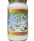 Coconut Country Living's Extra Virgin Coconut Oil in Glass Jar- Cold Pressed, Unrefined organic Superfood for Hair, Skin, Beauty, Cooking - Keto & Paleo Diet Friendly - 33.81 oz